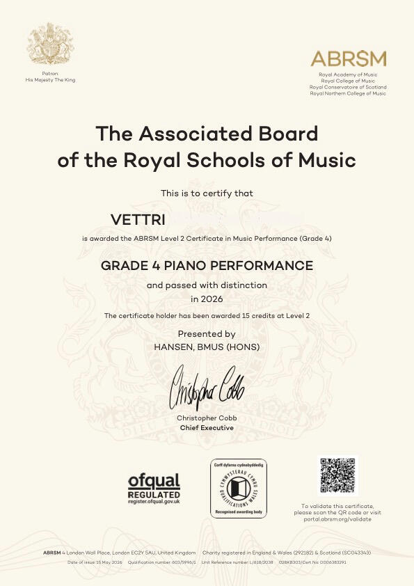 Result: 138/150 (Distinction)