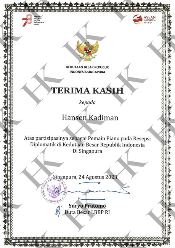 Diplomatic Reception of Indonesia Embassy in Singapore 2023